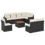 8-piece garden sofa set and black synthetic rattan cushions by , Garden sets - Ref: Foro24-3258451, Price: 502,85 €, Discount: %