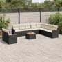 11-teiliges Gartensofa-Set und schwarze synthetische Rattankissen von , Gartensets - Ref: Foro24-3258521, Preis: 653,87 €, Ra...