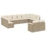 12-piece garden sofa set and brown synthetic rattan cushions by , Garden sets - Ref: Foro24-3258845, Price: 858,46 €, Discoun...
