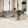 Set sofás de jardín con cojines 13 pzas ratán sintético beige de , Conjuntos de jardín - Ref: Foro24-3258853, Precio: 826,04 ...