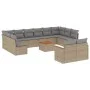 Set sofás de jardín con cojines 13 pzas ratán sintético beige de , Conjuntos de jardín - Ref: Foro24-3258853, Precio: 826,04 ...