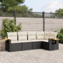 5-teiliges Gartenmöbel-Set und schwarze synthetische Rattankissen von , Gartensets - Ref: Foro24-3259186, Preis: 340,78 €, Ra...