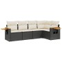 5-teiliges Gartenmöbel-Set und schwarze synthetische Rattankissen von , Gartensets - Ref: Foro24-3259186, Preis: 340,78 €, Ra...