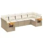 7-piece garden sofa set and beige synthetic rattan cushions by , Garden sets - Ref: Foro24-3259510, Price: 505,22 €, Discount: %