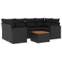 7-piece garden dining set and black synthetic rattan cushions by , Garden sets - Ref: Foro24-3224018, Price: 439,11 €, Discou...