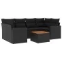 7-piece garden dining set and black synthetic rattan cushions by , Garden sets - Ref: Foro24-3224018, Price: 449,18 €, Discou...