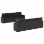 Set de sofás de jardín 8 piezas y cojines ratán sintético negro de , Conjuntos de jardín - Ref: Foro24-3224039, Precio: 574,1...