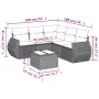 Garden sofa set with cushions 6 pieces beige synthetic rattan by , Garden sets - Ref: Foro24-3253696, Price: 426,68 €, Discou...