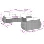 7-piece garden sofa set and beige synthetic rattan cushions by , Garden sets - Ref: Foro24-3253946, Price: 545,65 €, Discount: %