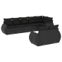 8-piece garden sofa set and black synthetic rattan cushions by , Garden sets - Ref: Foro24-3253952, Price: 550,60 €, Discount: %