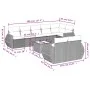 9-teiliges Gartensofa-Set mit beigen synthetischen Rattankissen von , Gartensets - Ref: Foro24-3253965, Preis: 776,55 €, Raba...
