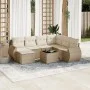 Garden sofa set with beige cushions 8 pcs PE rattan by , Garden sets - Ref: Foro24-3254045, Price: 570,68 €, Discount: %