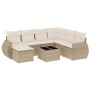 Garden sofa set with beige cushions 8 pcs PE rattan by , Garden sets - Ref: Foro24-3254045, Price: 549,93 €, Discount: %