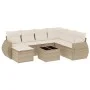 Garden sofa set with beige cushions 8 pcs PE rattan by , Garden sets - Ref: Foro24-3254045, Price: 570,68 €, Discount: %