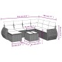 8-piece garden sofa set and gray synthetic rattan cushions by , Garden sets - Ref: Foro24-3254047, Price: 513,09 €, Discount: %