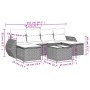 7-teiliges Gartensofa-Set und beige synthetische Rattankissen von , Gartensets - Ref: Foro24-3254066, Preis: 451,25 €, Rabatt: %
