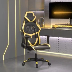 Schwarz-goldener Gaming-Stuhl aus Kunstleder von , Gaming-Stühle - Ref: Foro24-3143667, Preis: 114,57 €, Rabatt: %