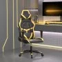 Silla gaming cuero sintético negro y dorado de , Sillones para videojuegos - Ref: Foro24-3143667, Precio: 114,57 €, Descuento: %