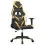 Silla gaming cuero sintético negro y dorado de , Sillones para videojuegos - Ref: Foro24-3143667, Precio: 114,57 €, Descuento: %
