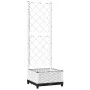 Weißer Gitter-Pflanzkasten aus PP, 40 x 40 x 121,5 cm von , Töpfe und Pflanzgefäße - Ref: Foro24-153279, Preis: 42,77 €, Raba...