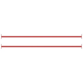 Gymnastikstangen 2 Stück 125 cm roter Stahl von , Strukturen für Spiele im Freien - Ref: Foro24-93199, Preis: 49,36 €, Rabatt: %