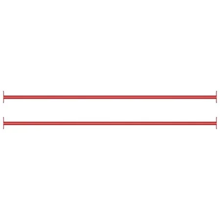 Gymnastikstangen 2 Stück 125 cm roter Stahl von , Strukturen für Spiele im Freien - Ref: Foro24-93199, Preis: 37,29 €, Rabatt: %