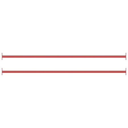 Gymnastikstangen 2 Stück 125 cm roter Stahl von , Strukturen für Spiele im Freien - Ref: Foro24-93199, Preis: 49,36 €, Rabatt: %