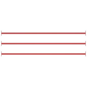 Turnstangen 3 Stück 125 cm roter Stahl von , Strukturen für Spiele im Freien - Ref: Foro24-93200, Preis: 57,21 €, Rabatt: %