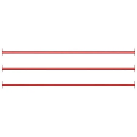 Turnstangen 3 Stück 125 cm roter Stahl von , Strukturen für Spiele im Freien - Ref: Foro24-93200, Preis: 48,15 €, Rabatt: %