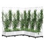 Jardinera con enrejado PP blanco 120x120x121,5 cm by , Pots and planters - Ref: Foro24-153287, Price: 134,13 €, Discount: %