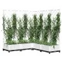 Jardinera con enrejado PP blanco 120x120x121,5 cm by , Pots and planters - Ref: Foro24-153287, Price: 119,02 €, Discount: %