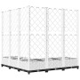 Jardinera con enrejado PP blanco 120x120x121,5 cm by , Pots and planters - Ref: Foro24-153287, Price: 134,13 €, Discount: %