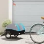 Remolque para bicicleta hierro negro y azul 30 kg by , Bicycle trailers - Ref: Foro24-94121, Price: 83,68 €, Discount: %