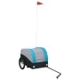 Remolque para bicicleta hierro negro y azul 30 kg by , Bicycle trailers - Ref: Foro24-94121, Price: 83,68 €, Discount: %
