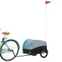 Remolque para bicicleta hierro negro y azul 30 kg by , Bicycle trailers - Ref: Foro24-94121, Price: 83,68 €, Discount: %