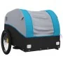 Remolque para bicicleta hierro negro y azul 30 kg by , Bicycle trailers - Ref: Foro24-94121, Price: 83,68 €, Discount: %