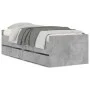 Betongrauer Bettrahmen mit Schubladen 90x190 cm von , Betten und Lattenroste - Ref: Foro24-3207353, Preis: 163,68 €, Rabatt: %