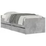 Betongrauer Bettrahmen mit Schubladen 90x190 cm von , Betten und Lattenroste - Ref: Foro24-3207353, Preis: 163,68 €, Rabatt: %