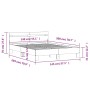 Cama con cabecero madera de ingeniería roble Sonoma 140x200 cm de , Camas y somieres - Ref: Foro24-3207422, Precio: 152,44 €,...