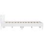 White engineered wood bed frame with headboard 140x200cm by , Beds and slatted bases - Ref: Foro24-3207420, Price: 118,50 €, ...