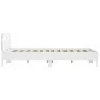 White engineered wood bed frame with headboard 140x200cm by , Beds and slatted bases - Ref: Foro24-3207420, Price: 117,10 €, ...
