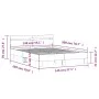White engineered wood bed frame with headboard 140x200cm by , Beds and slatted bases - Ref: Foro24-3207420, Price: 117,10 €, ...