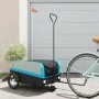 Remolque para bicicleta hierro negro y azul 45 kg de , Remolques para bicicletas - Ref: Foro24-94072, Precio: 90,04 €, Descue...
