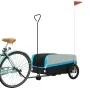 Remolque para bicicleta hierro negro y azul 45 kg de , Remolques para bicicletas - Ref: Foro24-94072, Precio: 90,04 €, Descue...