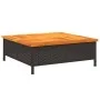 Abdeckung für PE-Rattan-Akazien-Schirmständer in Schwarz, 70x70x25 cm. von , Sonnenschirmzubehör - Ref: Foro24-365952, Preis:...
