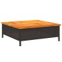 Abdeckung für PE-Rattan-Akazien-Schirmständer in Schwarz, 70x70x25 cm. von , Sonnenschirmzubehör - Ref: Foro24-365952, Preis:...
