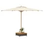 Abdeckung für PE-Rattan-Akazien-Schirmständer in Schwarz, 70x70x25 cm. von , Sonnenschirmzubehör - Ref: Foro24-365952, Preis:...