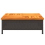 Abdeckung für PE-Rattan-Akazien-Schirmständer in Schwarz, 70x70x25 cm. von , Sonnenschirmzubehör - Ref: Foro24-365952, Preis:...
