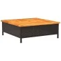 Abdeckung für PE-Rattan-Akazien-Schirmständer in Schwarz, 70x70x25 cm. von , Sonnenschirmzubehör - Ref: Foro24-365952, Preis:...