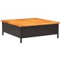 Abdeckung für PE-Rattan-Akazien-Schirmständer in Schwarz, 70x70x25 cm. von , Sonnenschirmzubehör - Ref: Foro24-365952, Preis:...